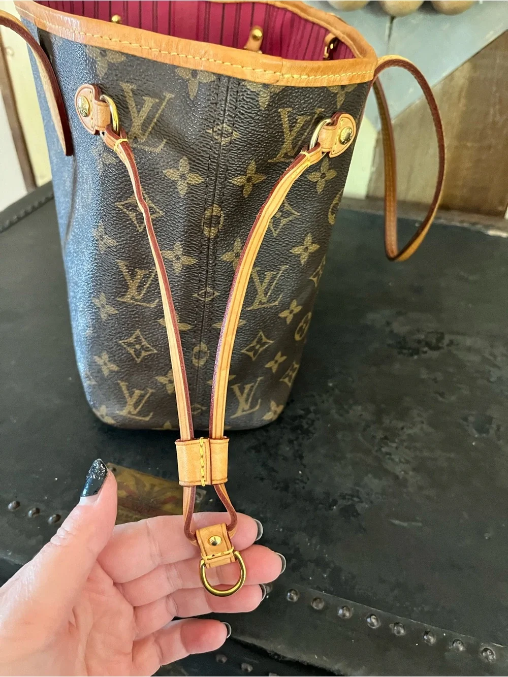 Authentic Louis Vuitton monogram canvas Neverfull PM